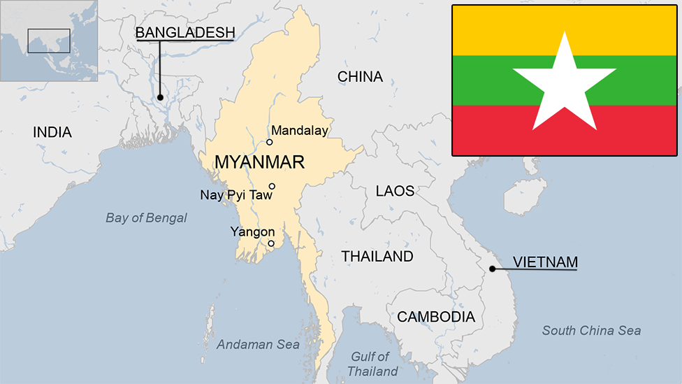 Myanmar map